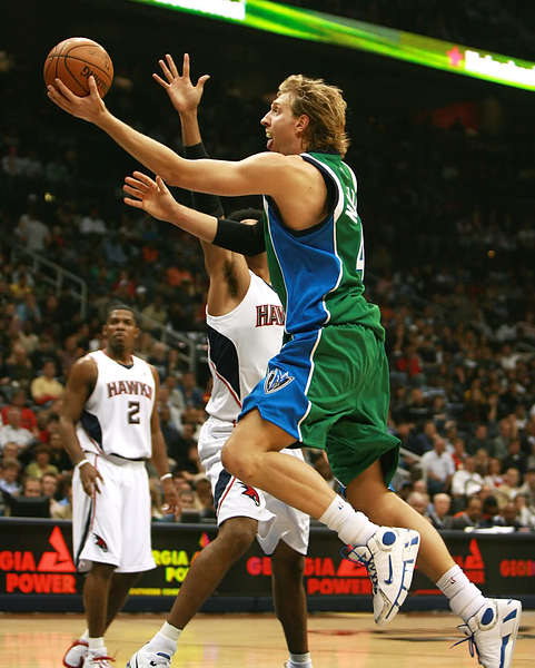 dirk nowitzki #41 green jerseys